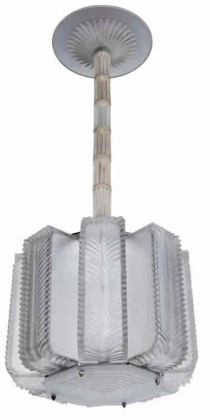 Rene Lalique Palmes-B Chandelier